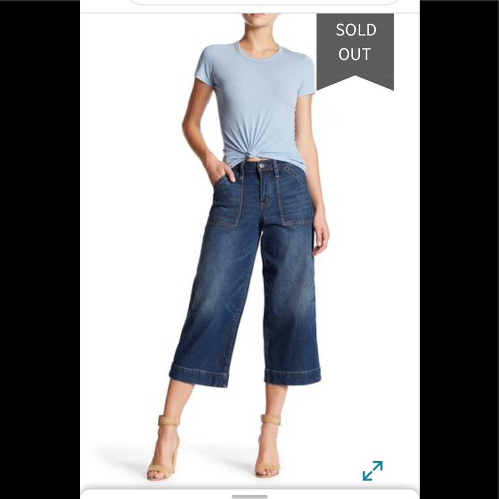Melrose and Market Cropped wide-leg Jeans 25